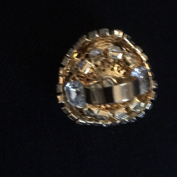 Lawrence VBRA designed Gold and Silver Crystal Ring